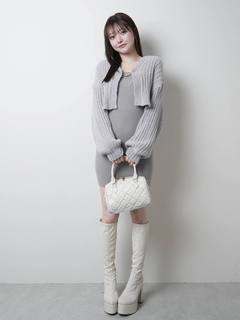 LIP SERVICE(リップサービス) |モールニットアンサンブルワンピース