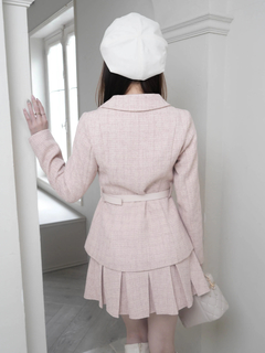 LIP SERVICE(リップサービス) |ベルト付ツイードミドルジャケット