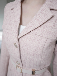 LIP SERVICE(リップサービス) |ベルト付ツイードミドルジャケット