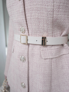 LIP SERVICE(リップサービス) |ベルト付ツイードミドルジャケット