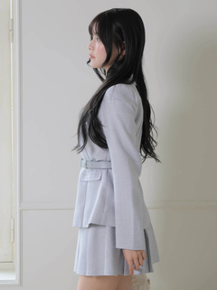 LIP SERVICE(リップサービス) |ベルト付ツイードミドルジャケット