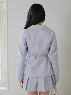 LIP SERVICE(リップサービス) |ベルト付ツイードミドルジャケット