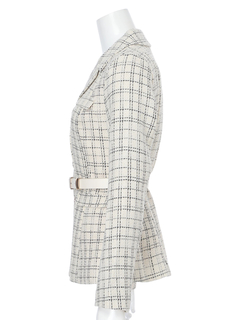 LIP SERVICE(リップサービス) |ベルト付ツイードミドルジャケット