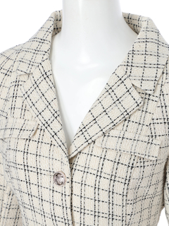 LIP SERVICE(リップサービス) |ベルト付ツイードミドルジャケット