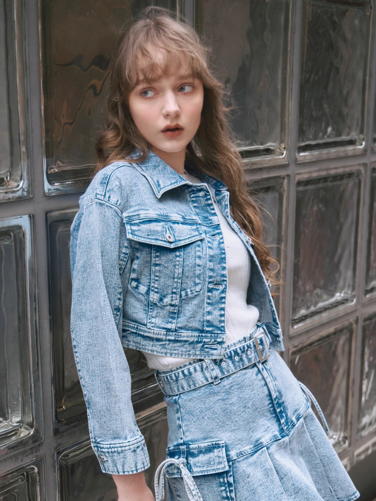 LIP SERVICE(リップサービス) |Jewelデニムクロップドジャケット