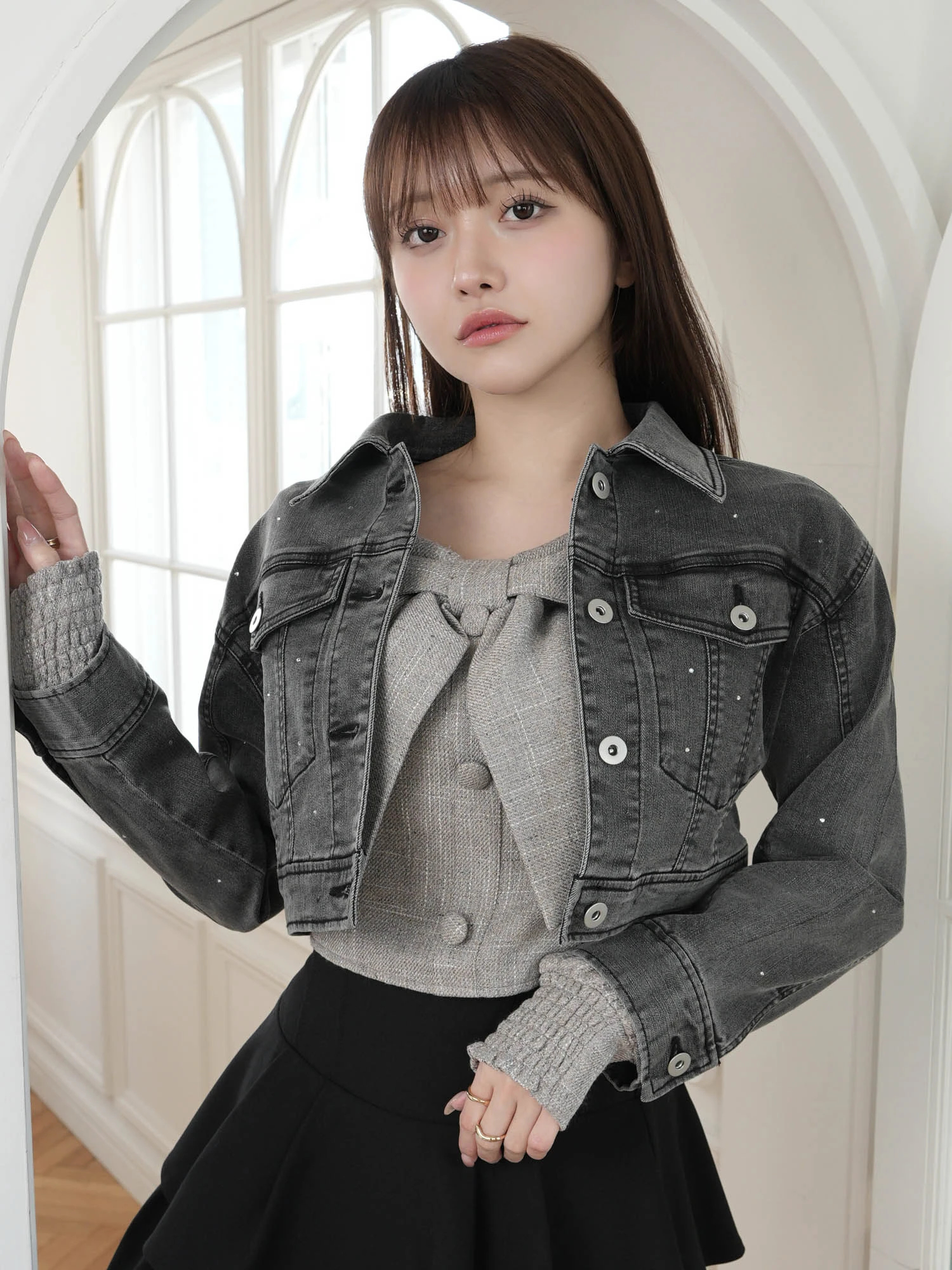 LIP SERVICE（リップサービス）｜ Jewelデニムクロップドジャケット