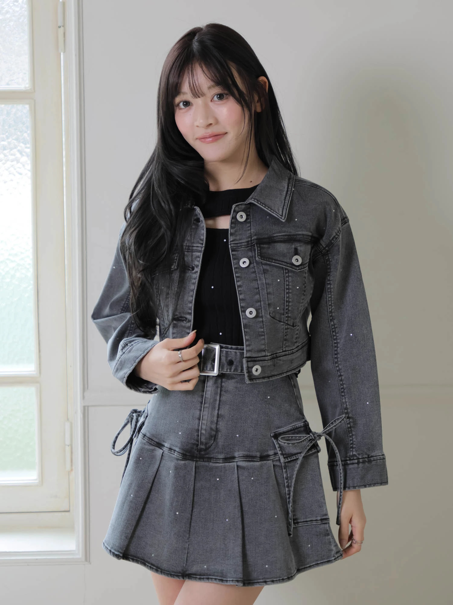 LIP SERVICE（リップサービス）｜ Jewelデニムクロップドジャケット