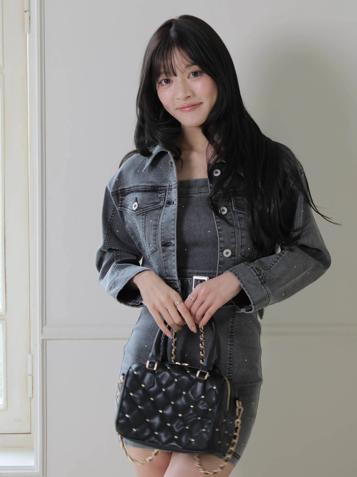 LIP SERVICE（リップサービス）｜ Jewelデニムキャミワンピース