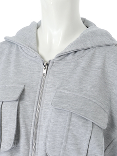 LIP SERVICE(リップサービス) |オープンショルダースウェットフーディーワンピース