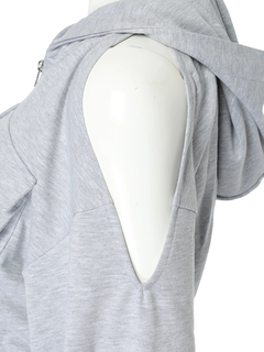 LIP SERVICE(リップサービス) |オープンショルダースウェットフーディーワンピース