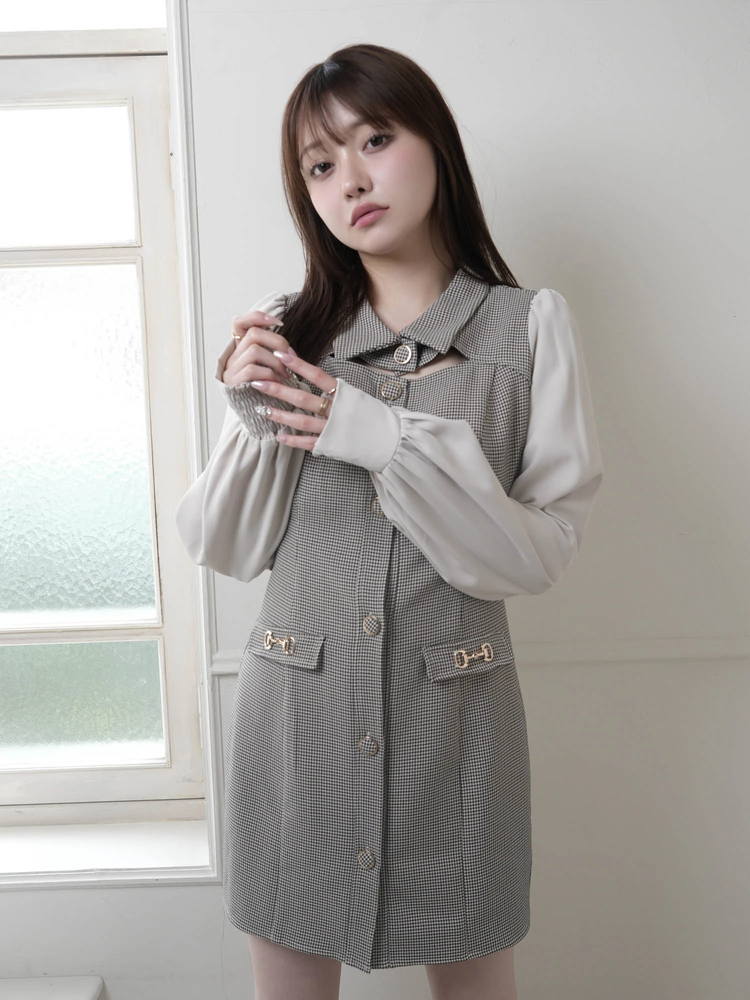 LIP SERVICE(リップサービス) |デコルテオープンクラシカルワンピース