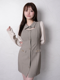 LIP SERVICE(リップサービス) |デコルテオープンクラシカルワンピース