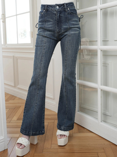 LIP SERVICE(リップサービス) |キルティングポケットフレアデニムパンツ