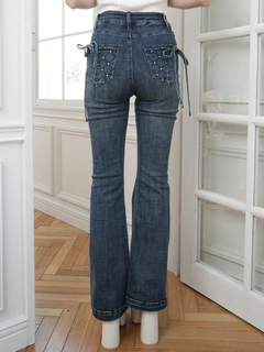 LIP SERVICE(リップサービス) |キルティングポケットフレアデニムパンツ