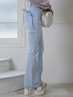 LIP SERVICE(リップサービス) |キルティングポケットフレアデニムパンツ