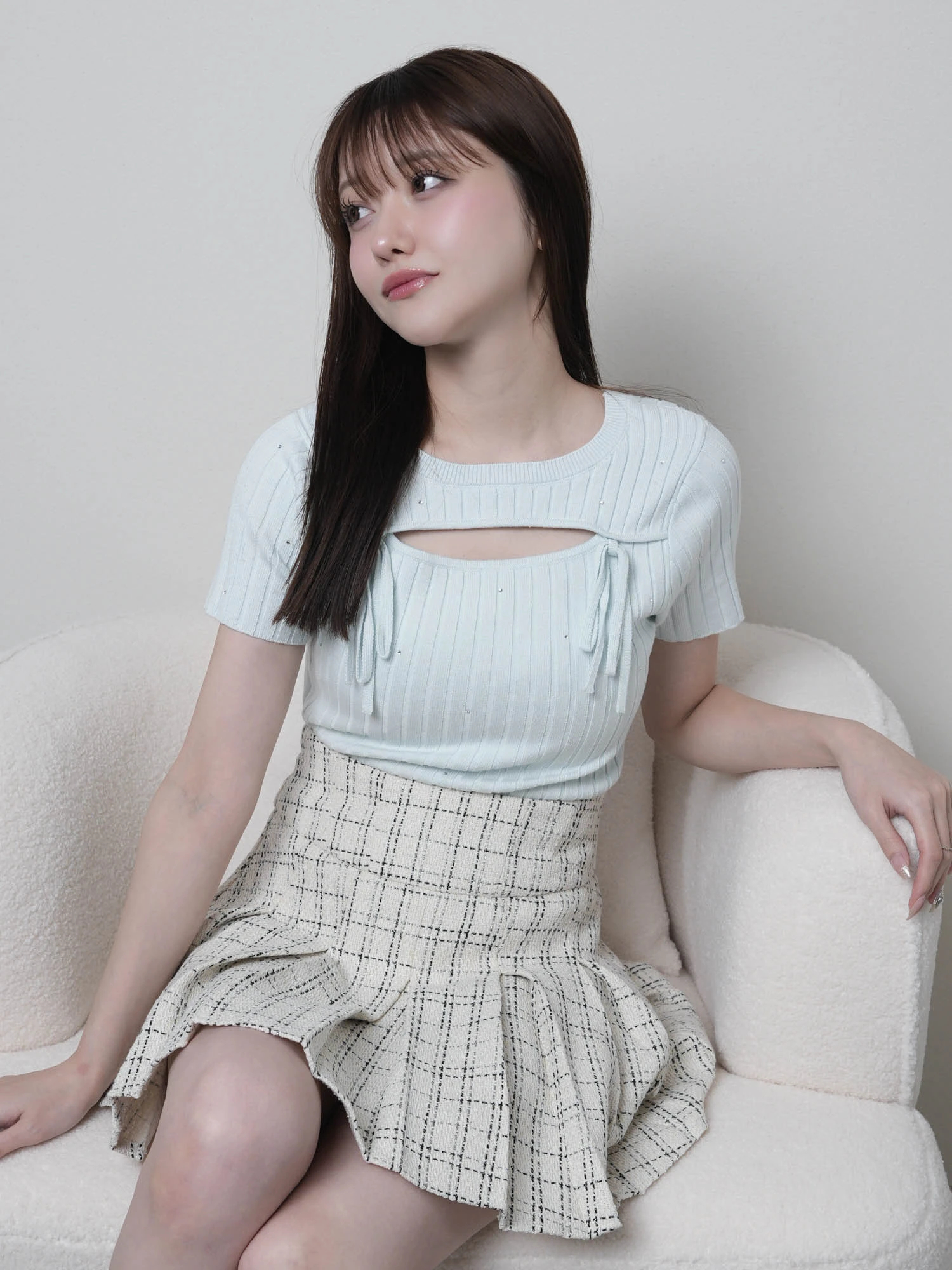 LIP SERVICE（リップサービス）｜ ツイードプリーツスカート アイテム