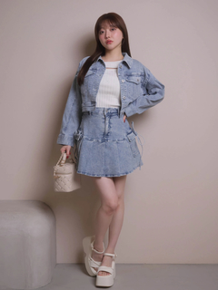 LIP SERVICE(リップサービス) |Jewelデニムプリーツスカート