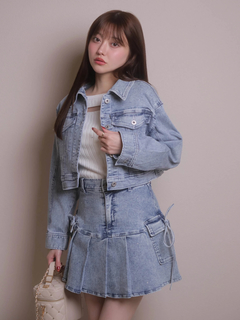 LIP SERVICE(リップサービス) |Jewelデニムプリーツスカート