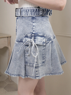 LIP SERVICE(リップサービス) |Jewelデニムプリーツスカート