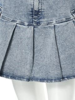 LIP SERVICE(リップサービス) |Jewelデニムプリーツスカート