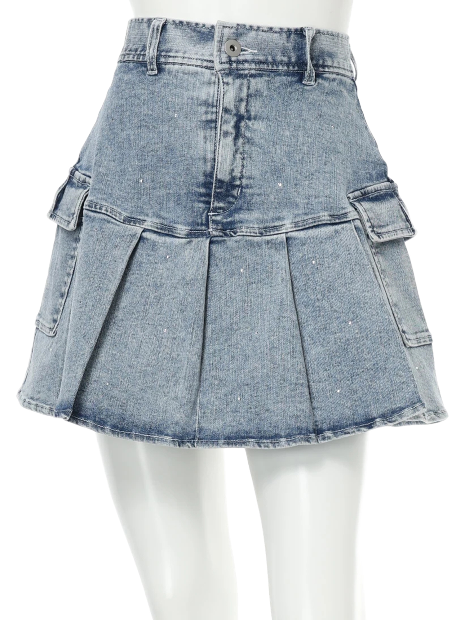 LIP SERVICE（リップサービス）｜ Jewelデニムプリーツスカート