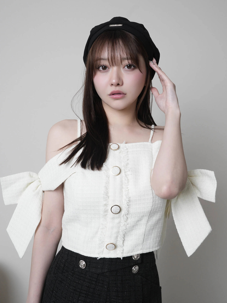 LIP SERVICE（リップサービス）｜ サイドリボンオフショルトップス