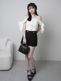 LIP SERVICE(リップサービス) |サイドリボンオフショルトップス