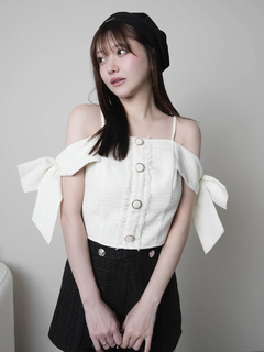 LIP SERVICE(リップサービス) |サイドリボンオフショルトップス