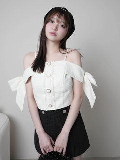 LIP SERVICE(リップサービス) |サイドリボンオフショルトップス