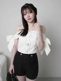 LIP SERVICE(リップサービス) |サイドリボンオフショルトップス