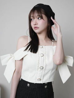 LIP SERVICE(リップサービス) |サイドリボンオフショルトップス