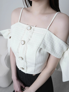 LIP SERVICE(リップサービス) |サイドリボンオフショルトップス