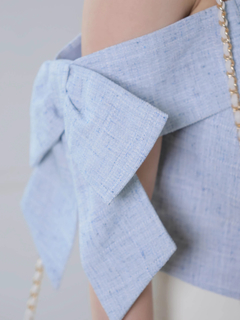 LIP SERVICE(リップサービス) |サイドリボンオフショルトップス