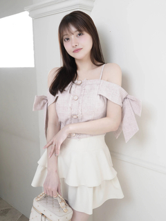 LIP SERVICE(リップサービス) |サイドリボンオフショルトップス