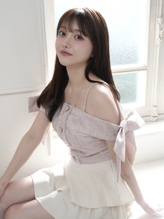 LIP SERVICE(リップサービス) |サイドリボンオフショルトップス