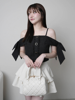 LIP SERVICE(リップサービス) |サイドリボンオフショルトップス