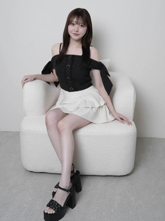 LIP SERVICE(リップサービス) |サイドリボンオフショルトップス