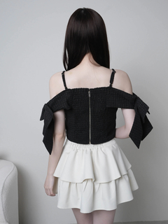 LIP SERVICE(リップサービス) |サイドリボンオフショルトップス