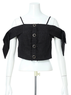 LIP SERVICE(リップサービス) |サイドリボンオフショルトップス