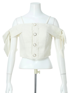 LIP SERVICE(リップサービス) |サイドリボンオフショルトップス