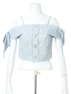 LIP SERVICE(リップサービス) |サイドリボンオフショルトップス