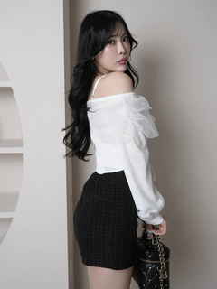 LIP SERVICE(リップサービス) |チュールギャザーオフショルトップス