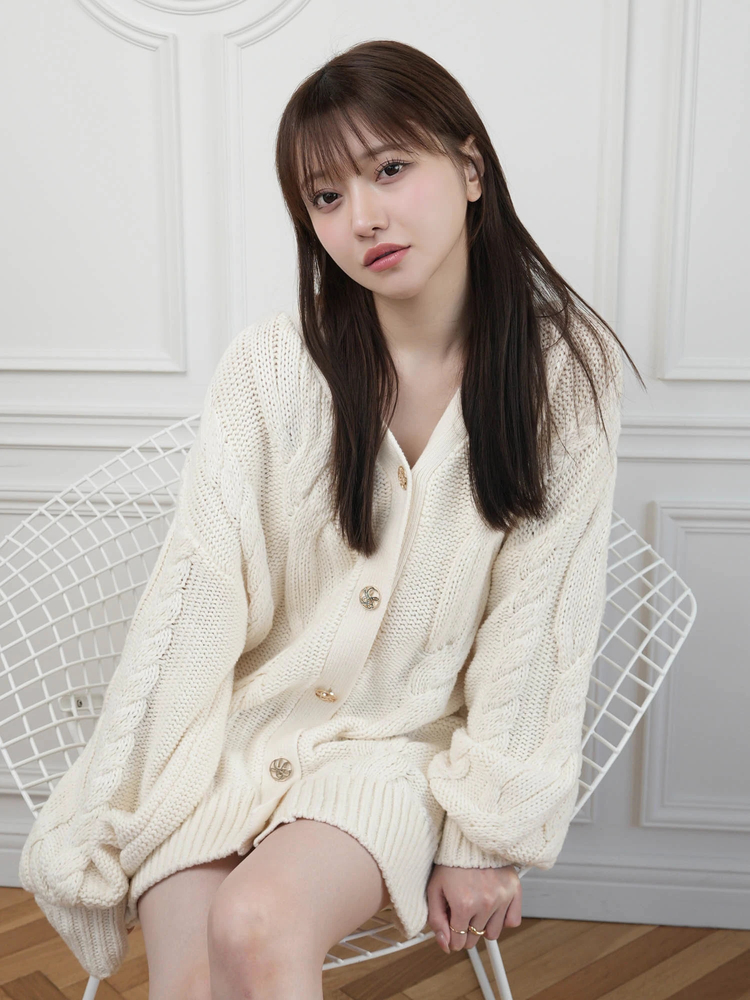 LIP SERVICE(リップサービス) |springケーブルニットカーディガン