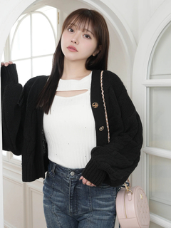 LIP SERVICE(リップサービス) |springケーブルニットカーディガン