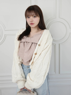 LIP SERVICE(リップサービス) |springケーブルニットカーディガン