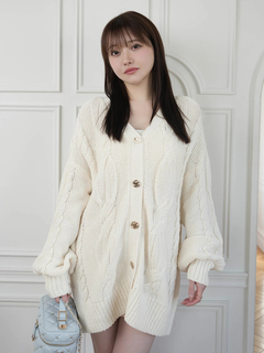 LIP SERVICE(リップサービス) |springケーブルニットカーディガン