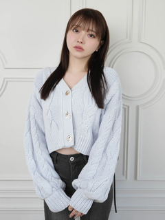 LIP SERVICE(リップサービス) |springケーブルニットカーディガン