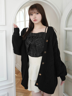 LIP SERVICE(リップサービス) |springケーブルニットカーディガン