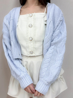 LIP SERVICE(リップサービス) |springケーブルニットカーディガン