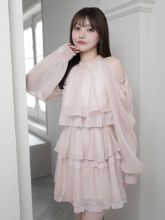 LIP SERVICE(リップサービス) |ティアードフレアエアリーワンピース